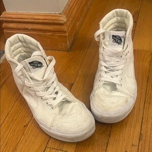 Vans White High-Top Sneakers